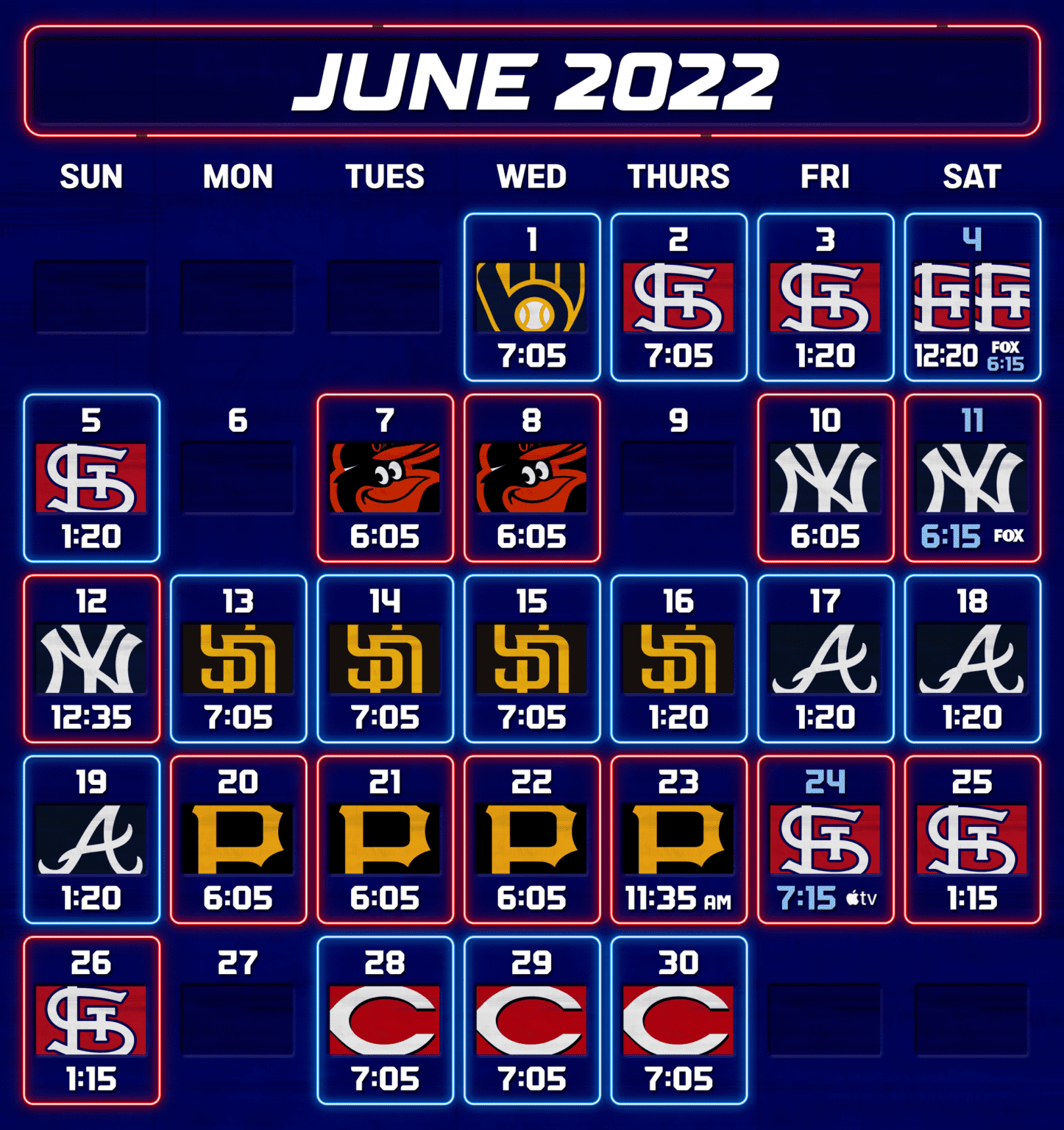 2022 Cubs Schedule June 1 Marquee Sports Network Television Home of