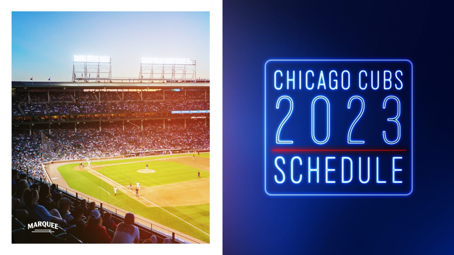 Cubs 2023 Schedule Release Image | Marquee Sports Network - Television